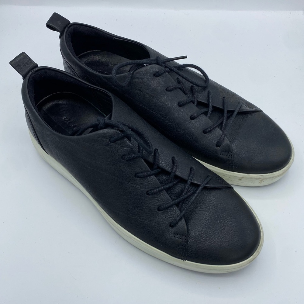 Ecco Soft 8 Leather Sneakers‎ Black Danish Design size 43 US 9/9.5